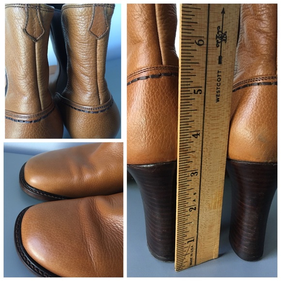 🐎 Cole Haan Country 10 B Boot Pull-on Heels Tread - Picture 6 of 8